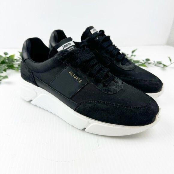 AXEL ARIGATO GENESIS VINTAGE RUNNER SNEAKERS BLACK 7.5 - Picture 1 of 12